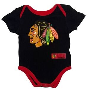 Chicago Blackhawks Infant baby Size 6-9 months onesie hockey sports apparel nhl